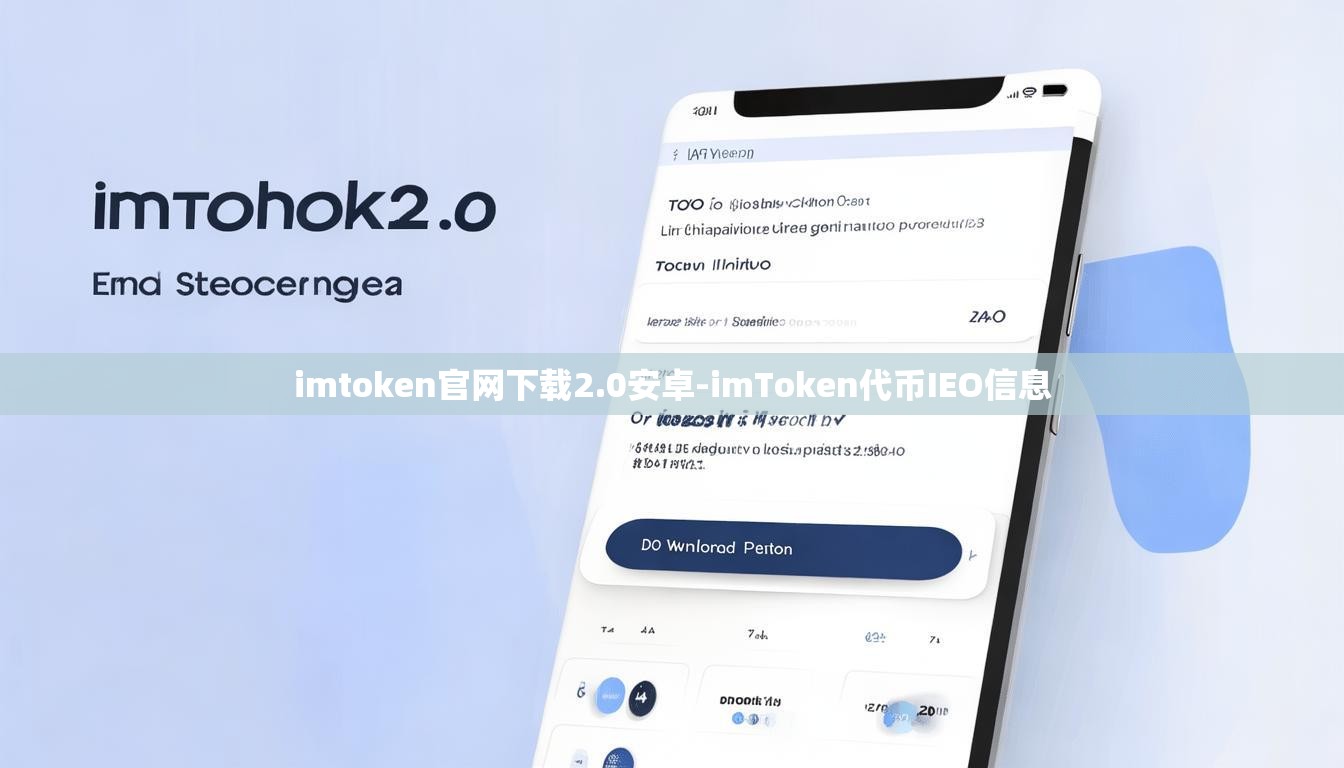 imtoken官网下载2.0安卓-imToken代币IEO信息