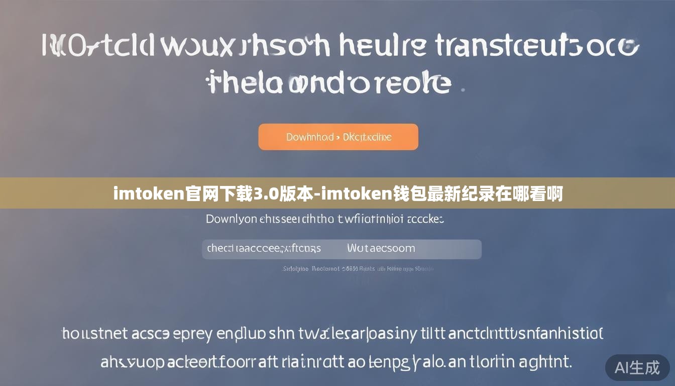 imtoken官网下载3.0版本-imtoken钱包最新纪录在哪看啊