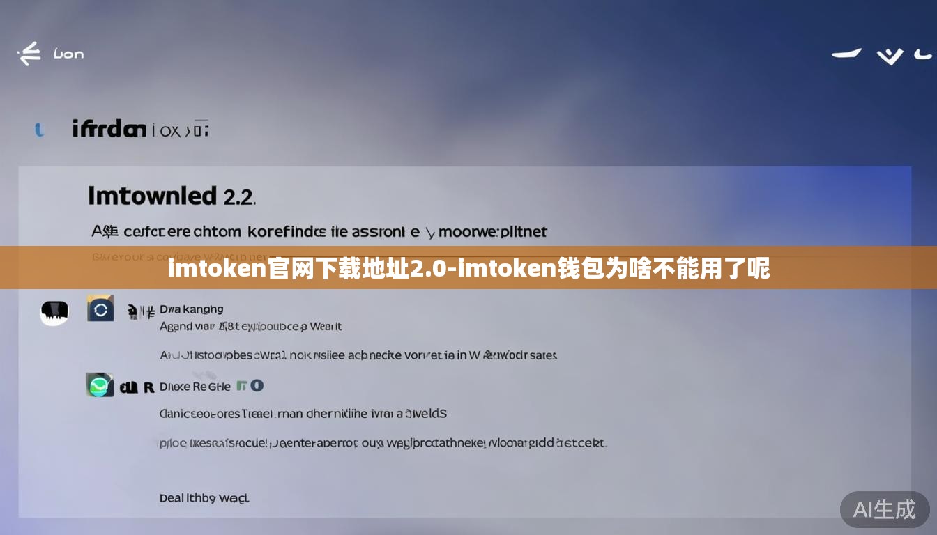 imtoken官网下载地址2.0-imtoken钱包为啥不能用了呢