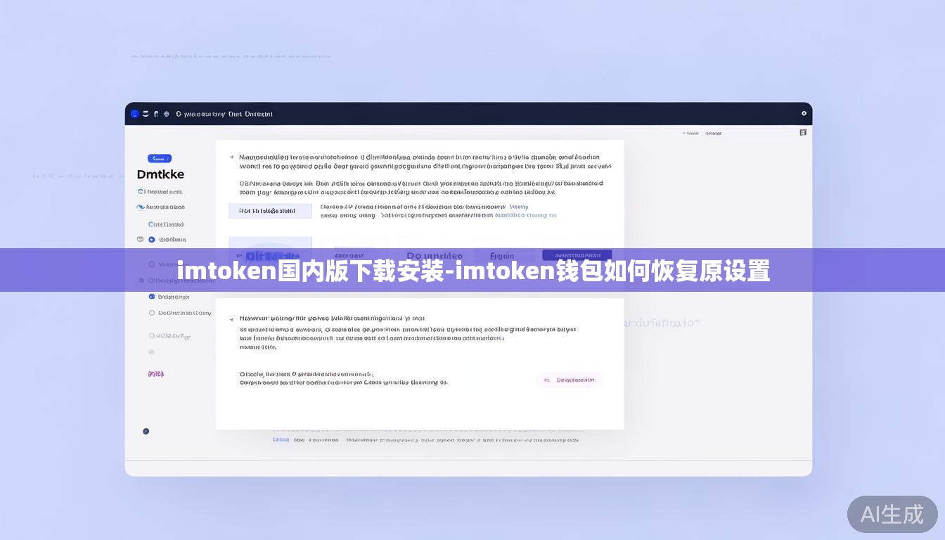 imtoken国内版下载安装-imtoken钱包如何恢复原设置