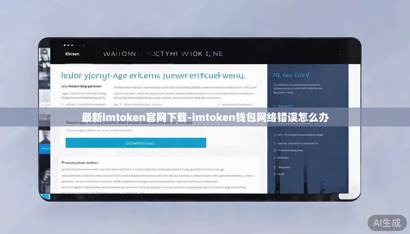 最新imtoken官网下载-imtoken钱包网络错误怎么办