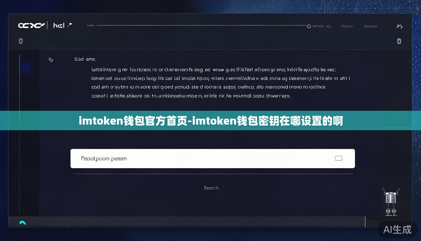 imtoken钱包官方首页-imtoken钱包密钥在哪设置的啊