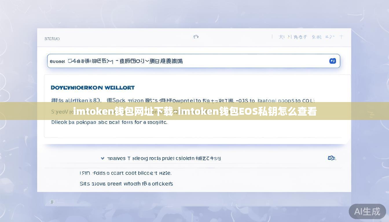 imtoken钱包网址下载-imtoken钱包EOS私钥怎么查看