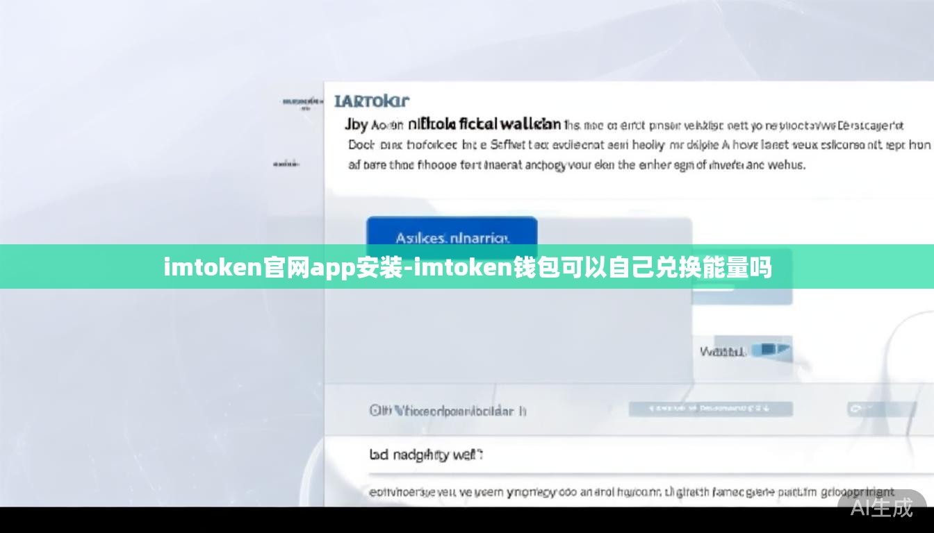 imtoken官网app安装-imtoken钱包可以自己兑换能量吗