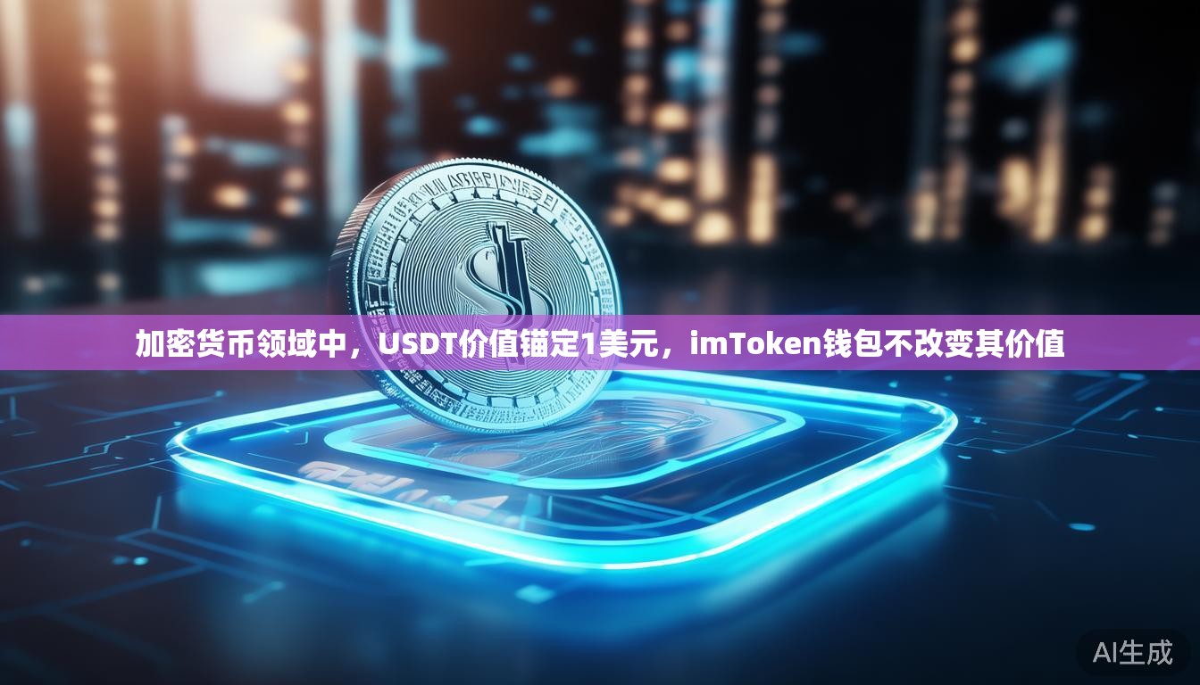 加密货币领域中，USDT价值锚定1美元，imToken钱包不改变其价值