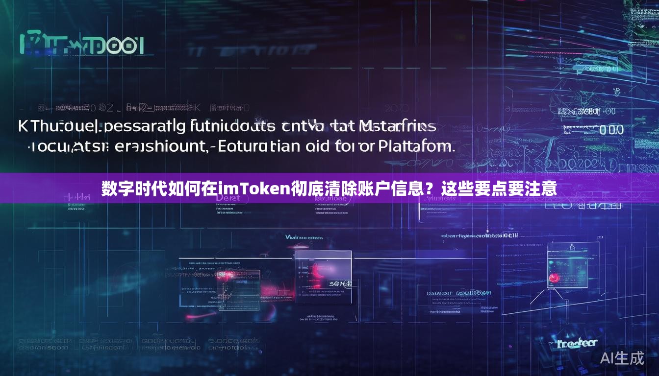 数字时代如何在imToken彻底清除账户信息？这些要点要注意