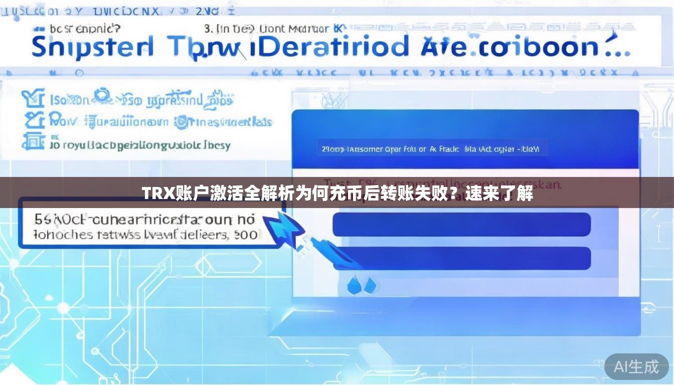 TRX账户激活全解析为何充币后转账失败？速来了解