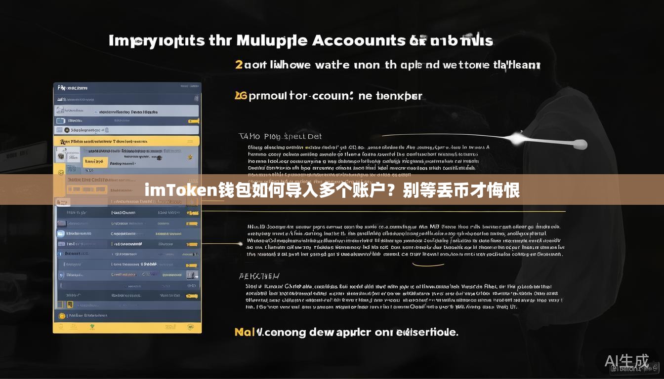 imToken钱包如何导入多个账户？别等丢币才悔恨