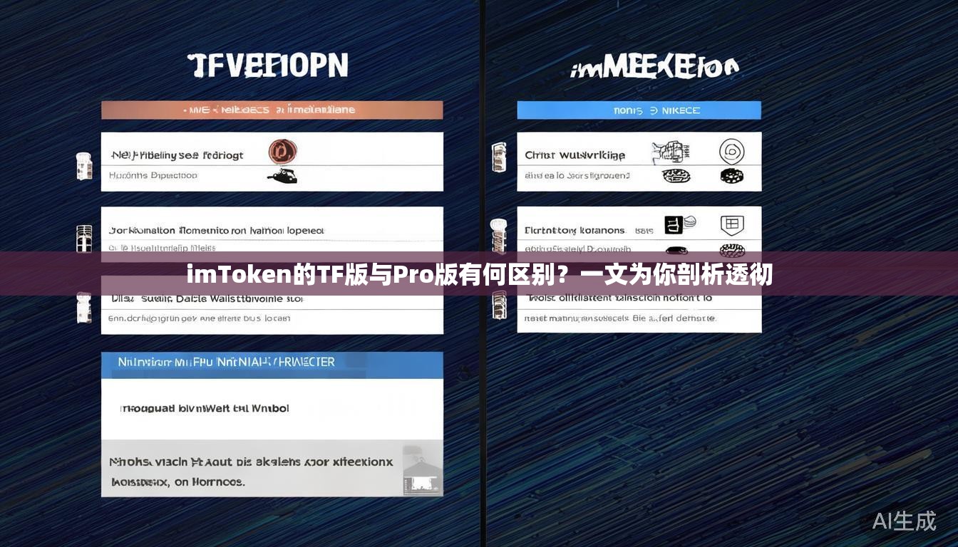 imToken的TF版与Pro版有何区别？一文为你剖析透彻