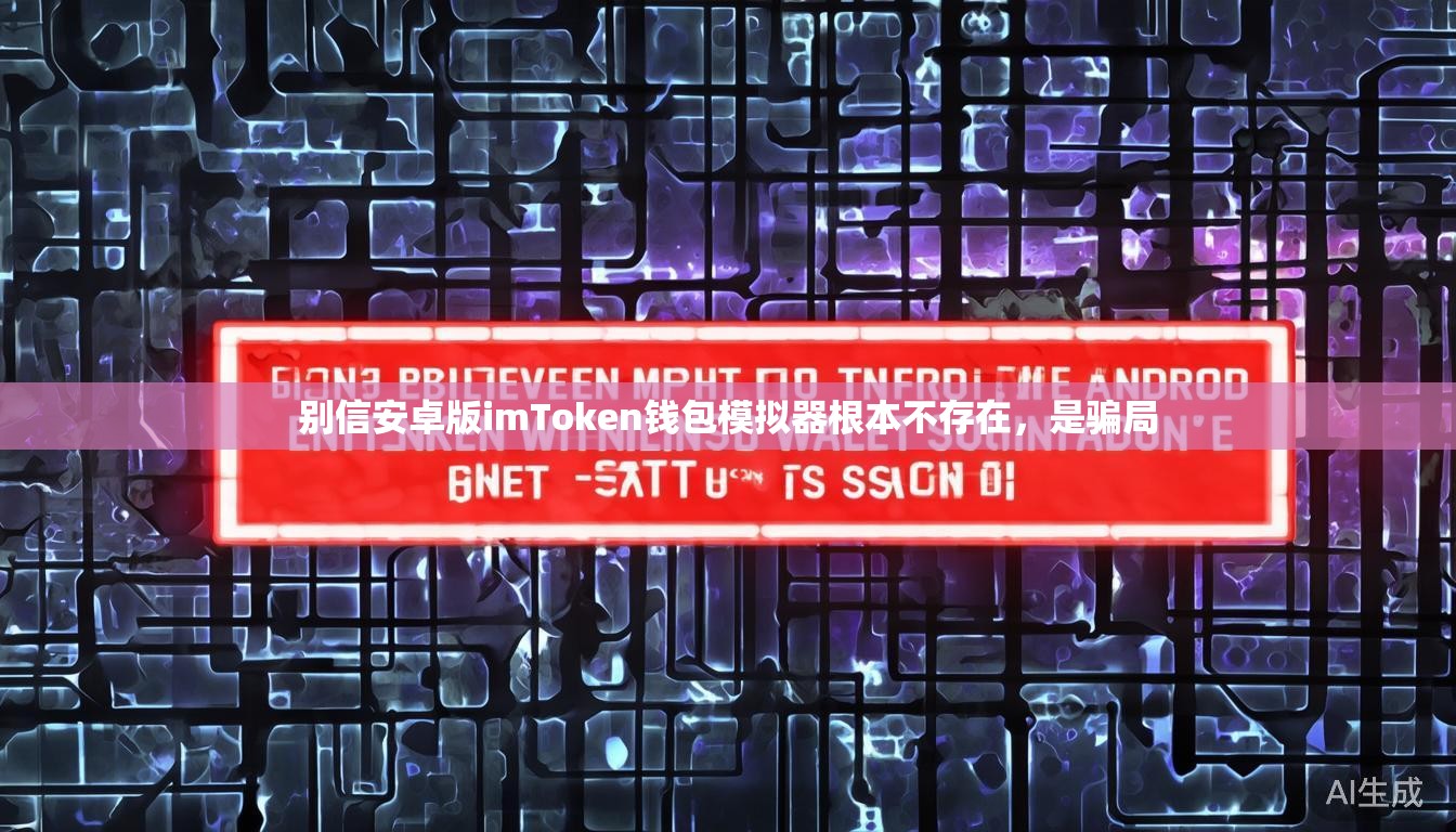 别信安卓版imToken钱包模拟器根本不存在，是骗局