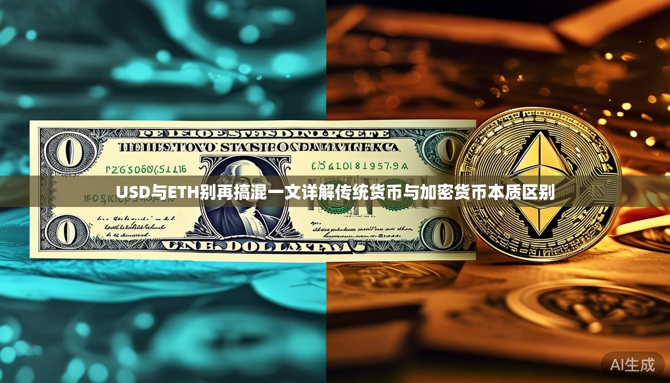 USD与ETH别再搞混一文详解传统货币与加密货币本质区别