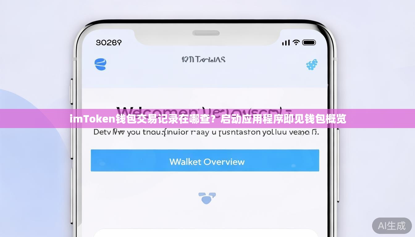 imToken钱包交易记录在哪查？启动应用程序即见钱包概览