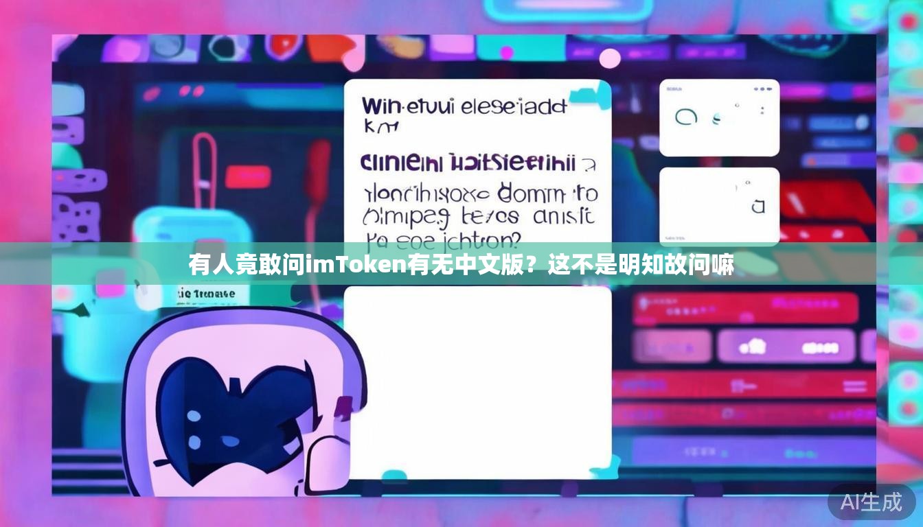 有人竟敢问imToken有无中文版？这不是明知故问嘛
