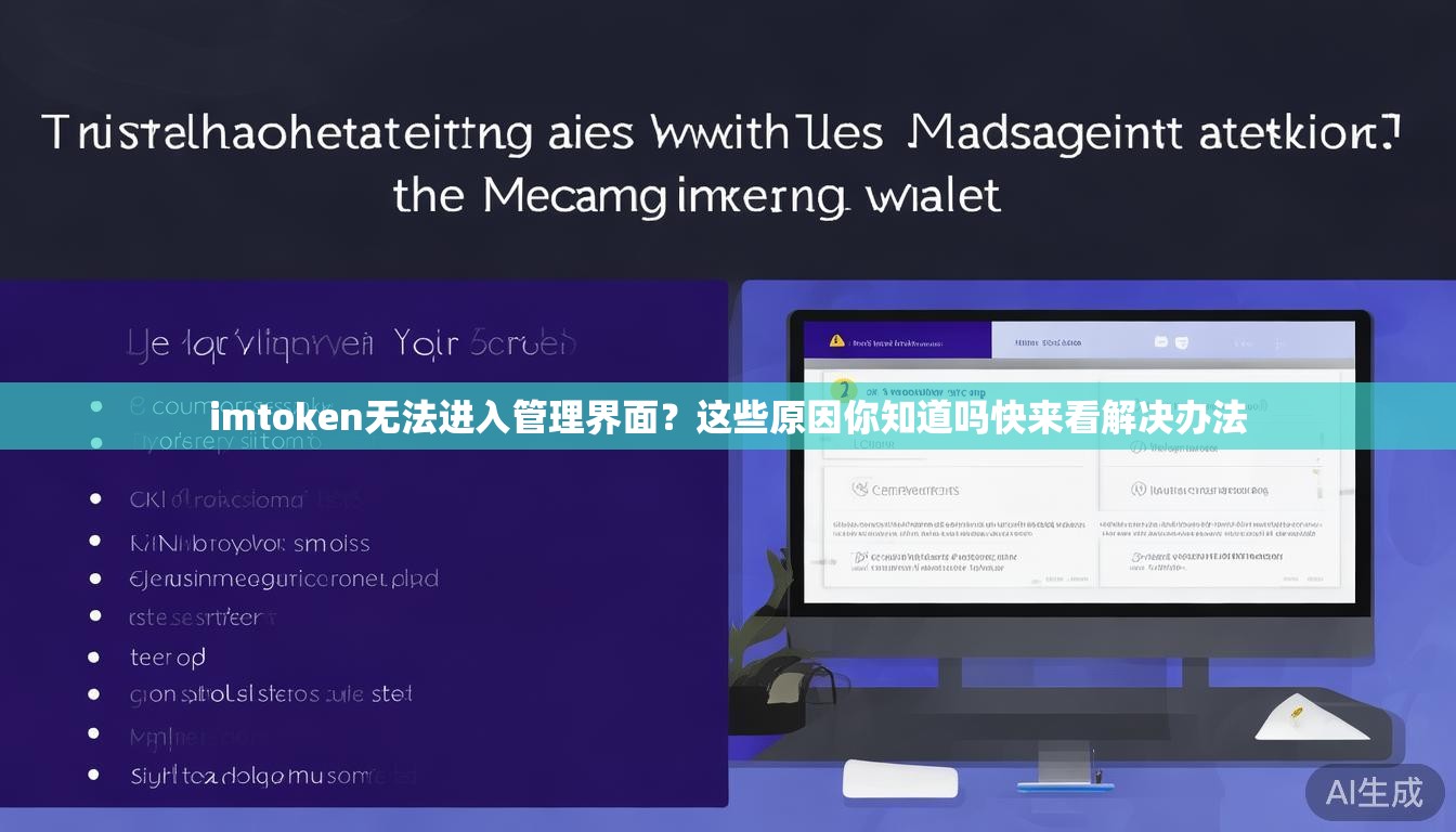 imtoken无法进入管理界面？这些原因你知道吗快来看解决办法