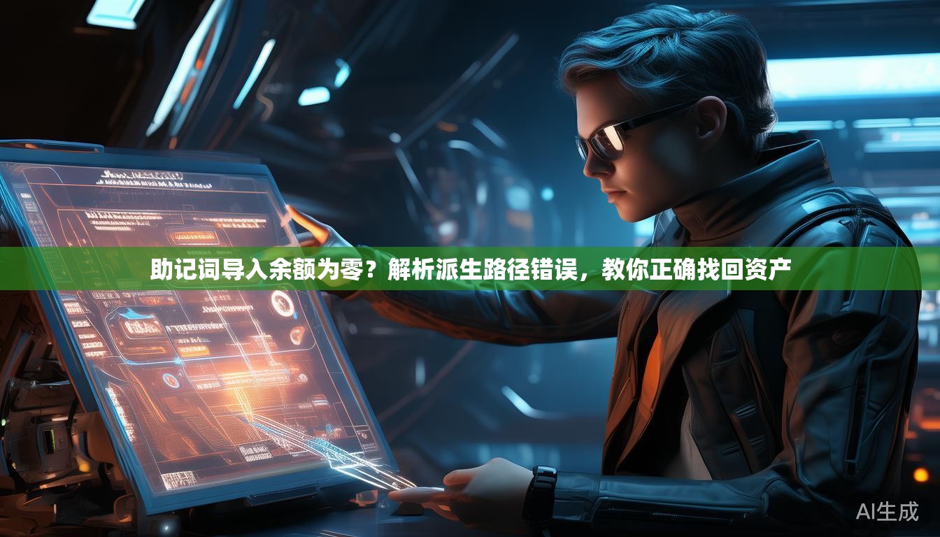 助记词导入余额为零?解析派生路径错误,教你正确找回资产 助记词导入余额为零?解析派生路径错误,教你正确找回资产