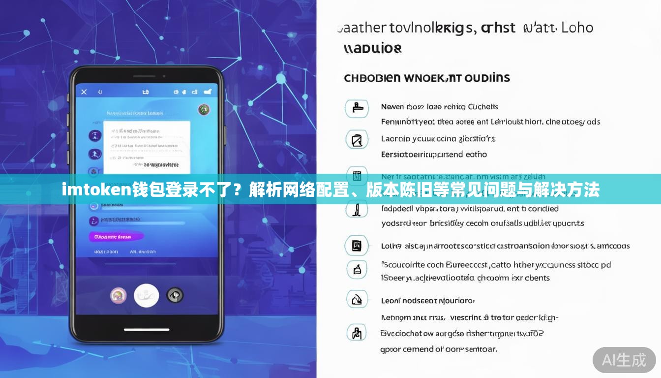 imtoken钱包登录不了?解析网络配置、版本陈旧等常见问题与解决方法 imtoken钱包登录不了?解析网络配置、版本陈旧等常见问题与解决方法