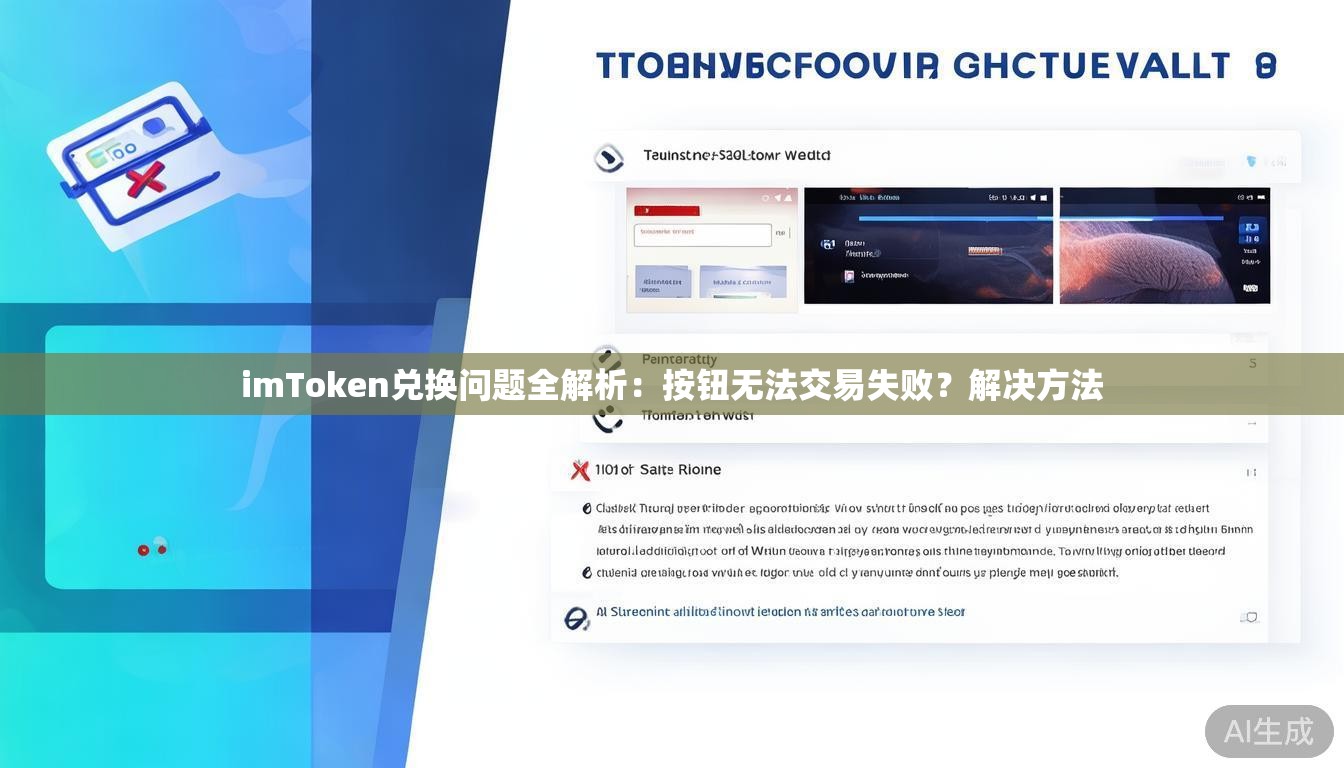 imToken兑换问题全解析:按钮无法交易失败?解决方法 imToken兑换问题全解析:按钮无法交易失败?解决方法