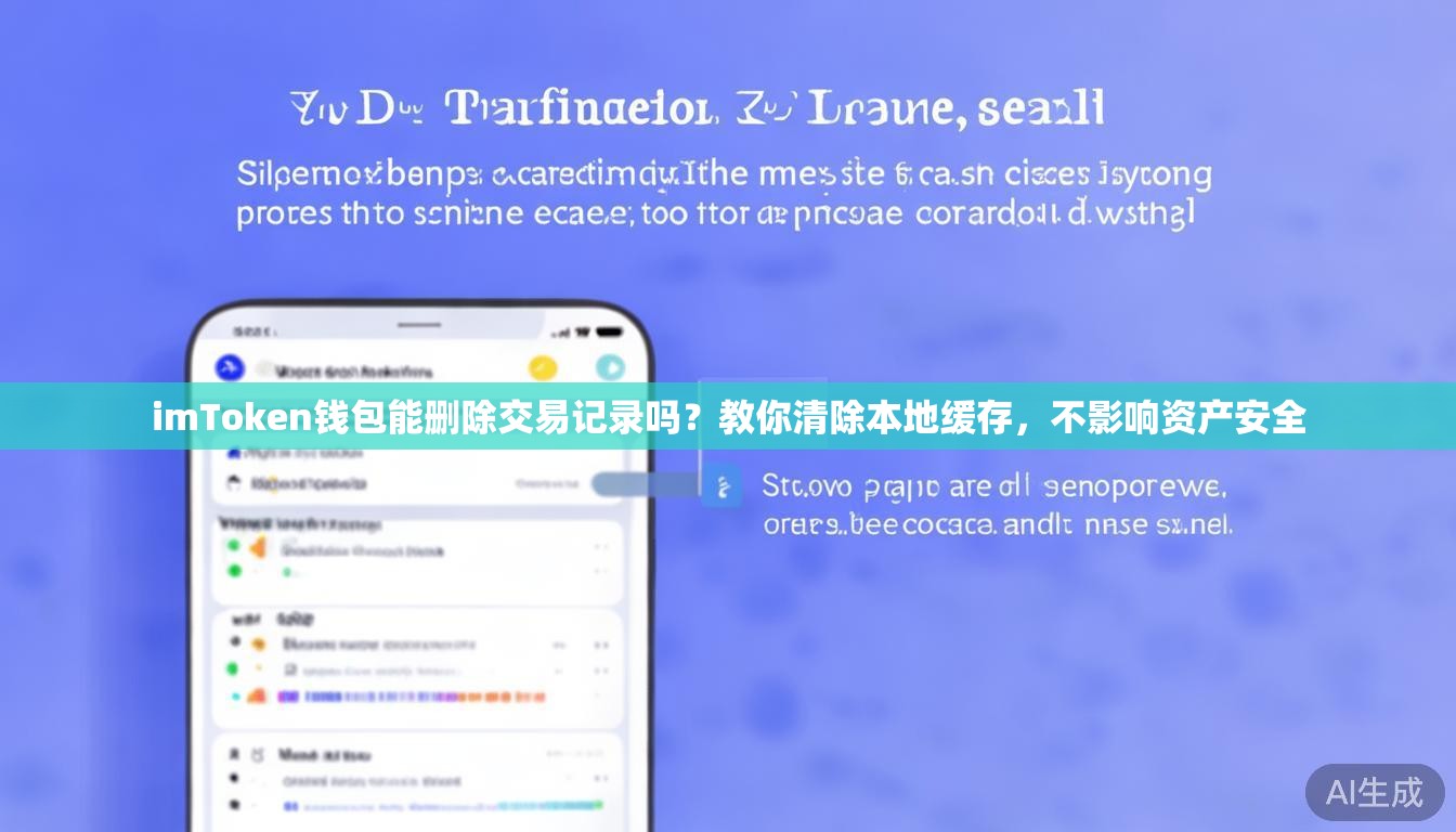 imToken钱包能删除交易记录吗?教你清除本地缓存,不影响资产安全 imToken钱包能删除交易记录吗?教你清除本地缓存,不影响资产安全