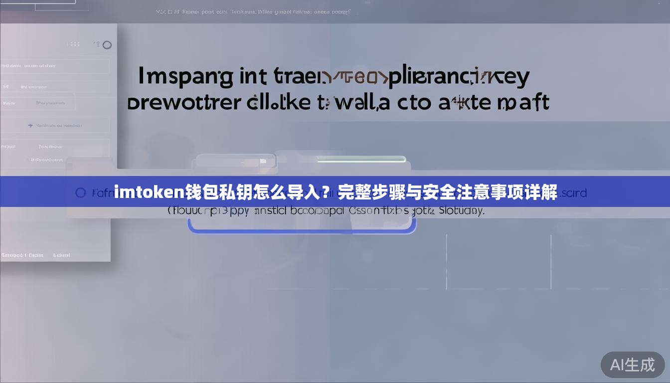 imtoken钱包私钥怎么导入?完整步骤与安全注意事项详解 imtoken钱包私钥怎么导入?完整步骤与安全注意事项详解